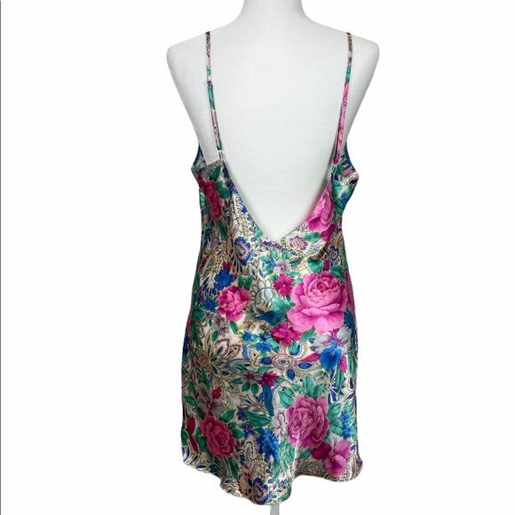 Vtg Victoria's Secret Gold Label Floral Lace Chemise Size Large Whimsy Coquette - Picture 6 of 12